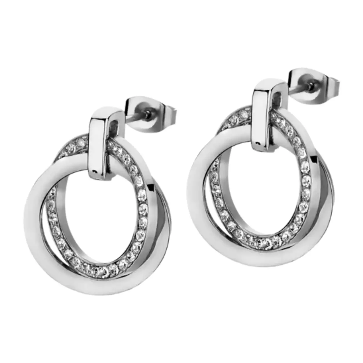 De LOTUS STYLE DAMES OORSTEKERS, model LS1780/4/1, zijn gemaakt van 316L roestvrij staal met een geometrisch ontwerp. Deze stijlvolle oorstekers hebben een diameter van 21 mm en vallen onder de categorie sieraden, specifiek als stud oorbellen. Draag ze als elegante toevoeging aan zowel casual als formele outfits voor een moderne uitstraling.
