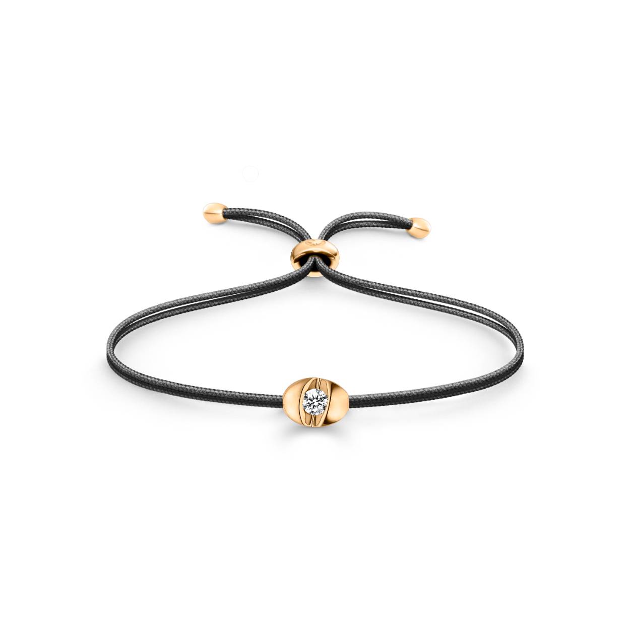Midnight Black Geelgouden Colortaire armband