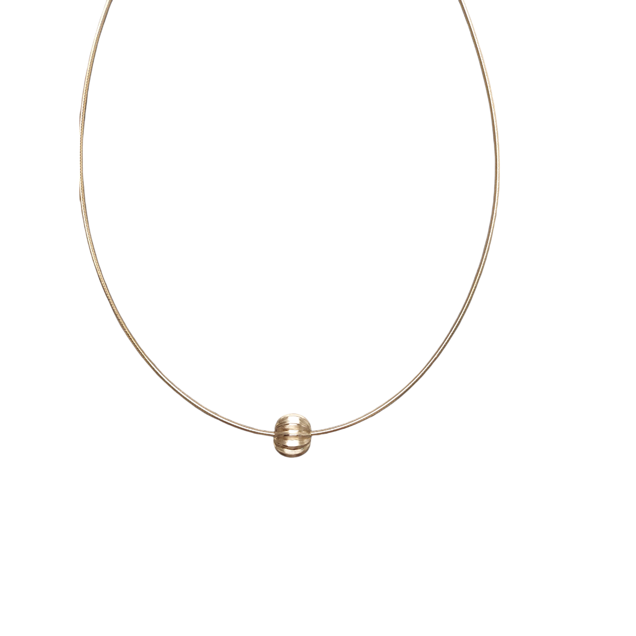 14kt hanger 30 rond met ribben Talõn 30