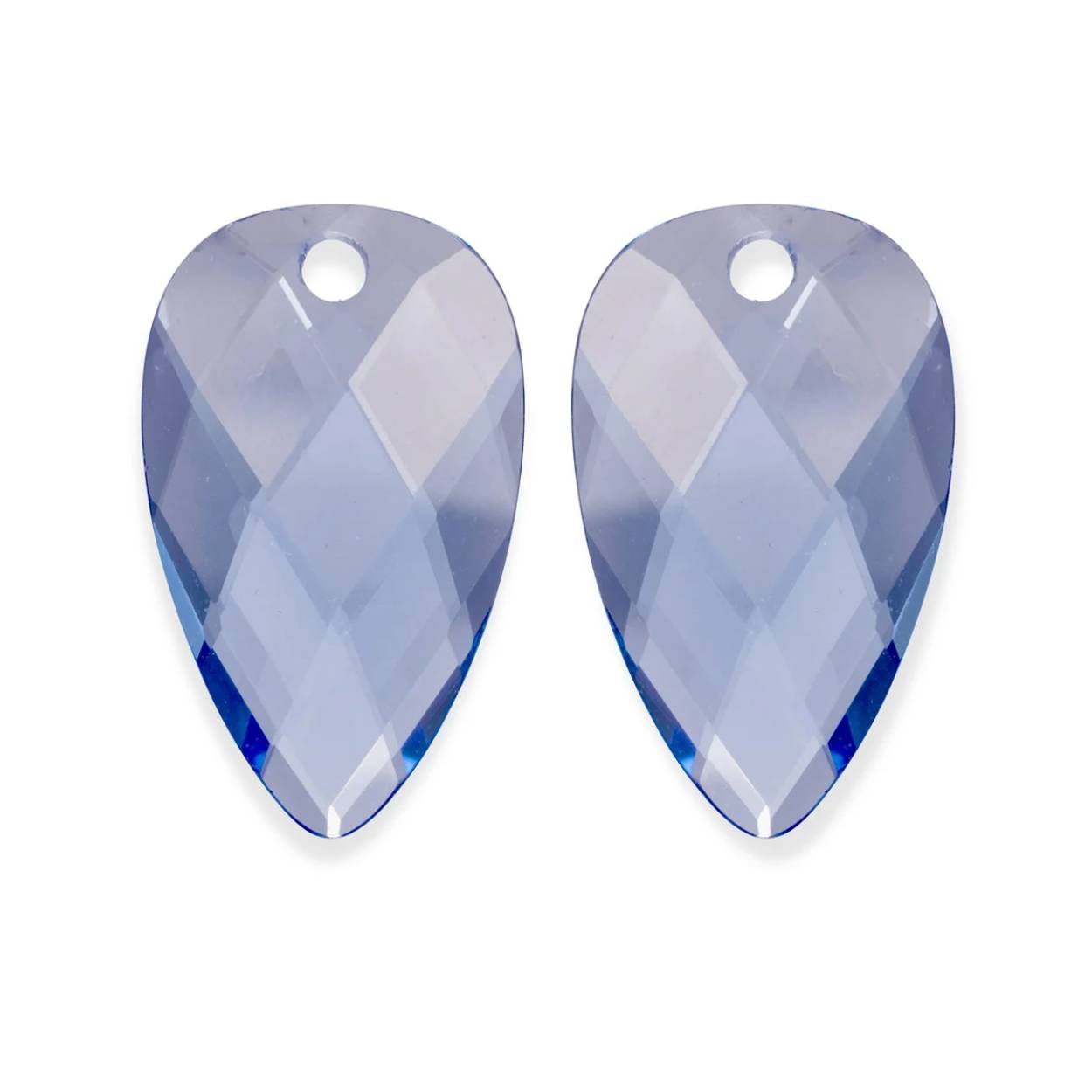 Oorstenen van sparkling in de kleur blossom aquamarine