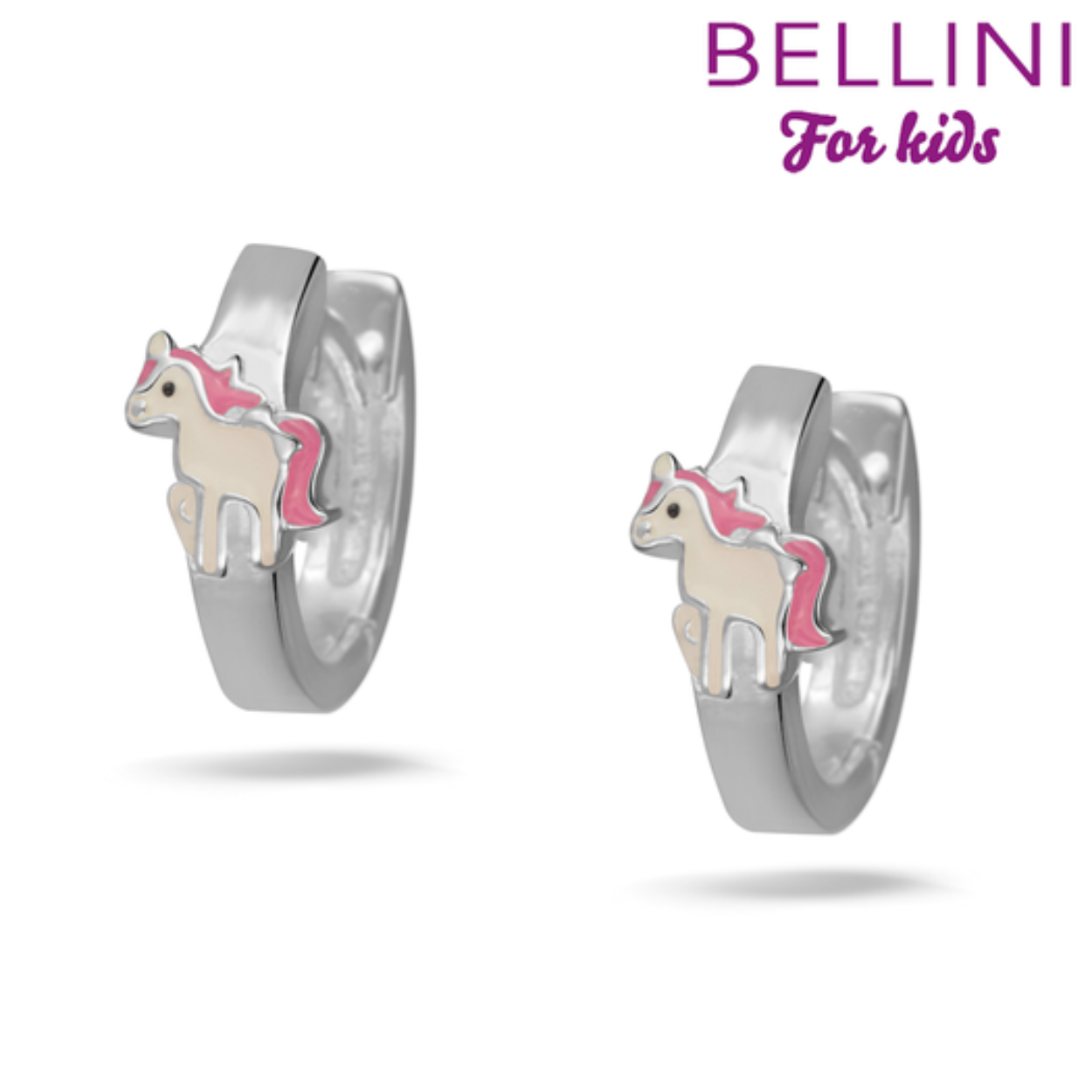 Stevige klap oorringen van zilver van het merk Bellini for kids.
De oorring is voorzien van een leuke unicorn!