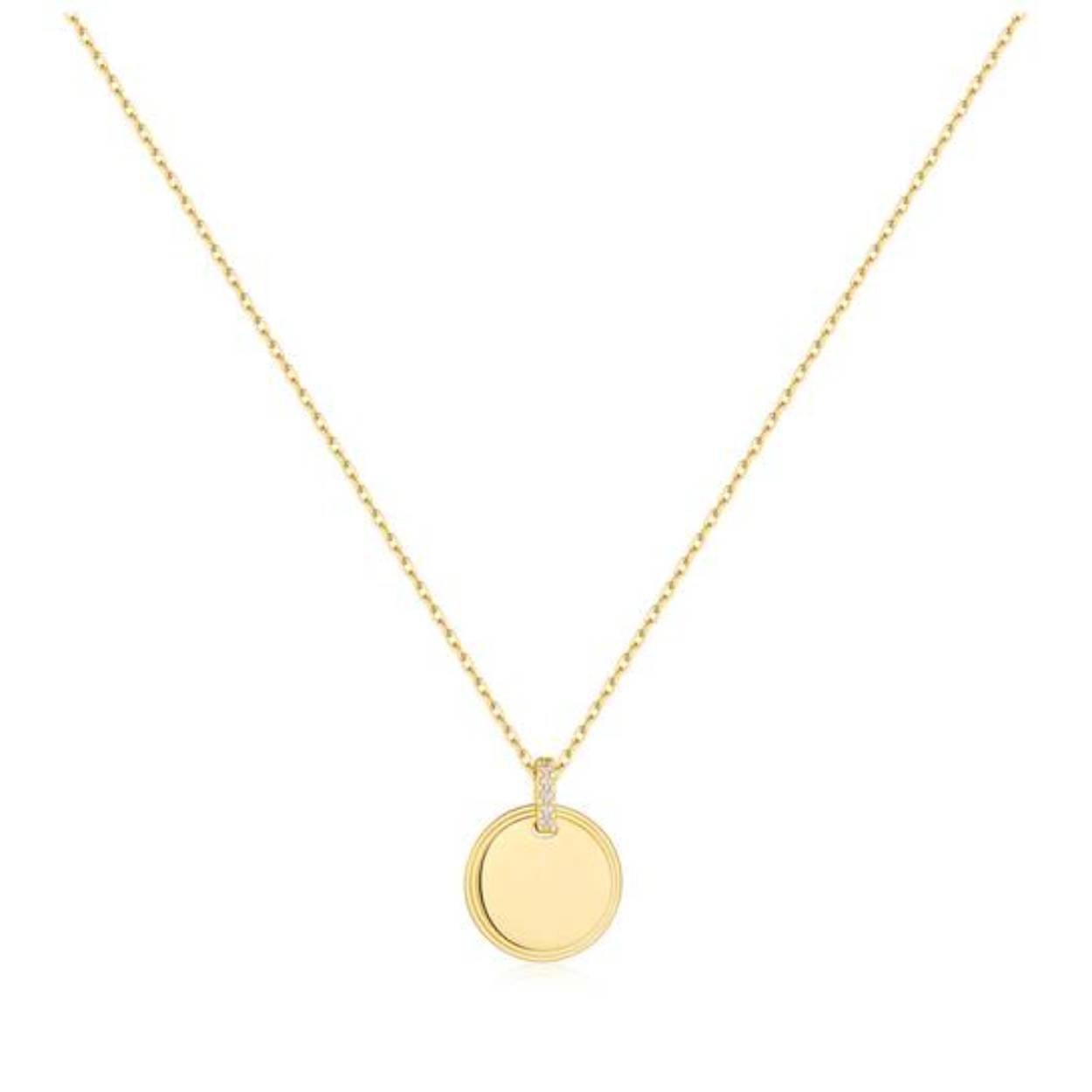 Ania Haie collier Chic Creator Gold Disc Pendant 