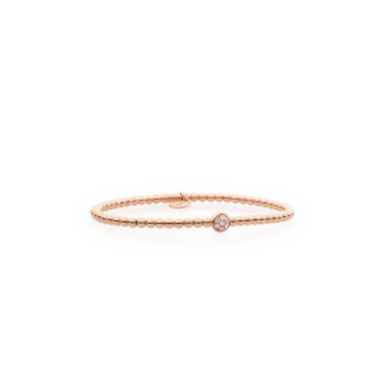 Rose gouden BRON reflexarmband met briljant