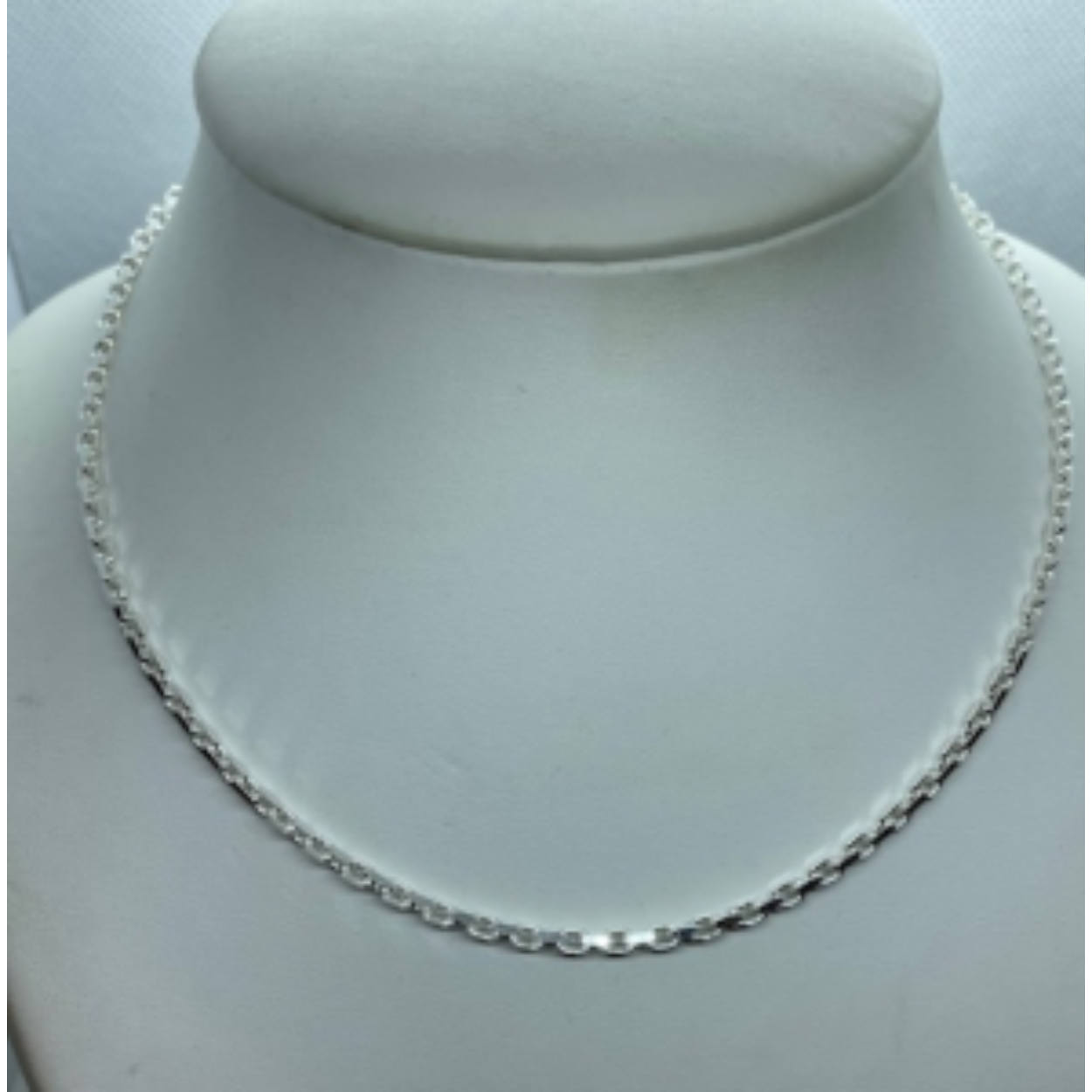 zilver anker collier 70cm