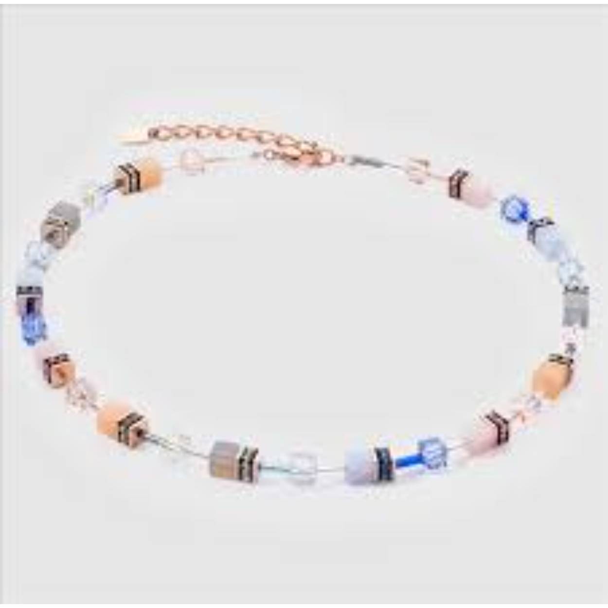 coeur de lion / lightblue beige necklace