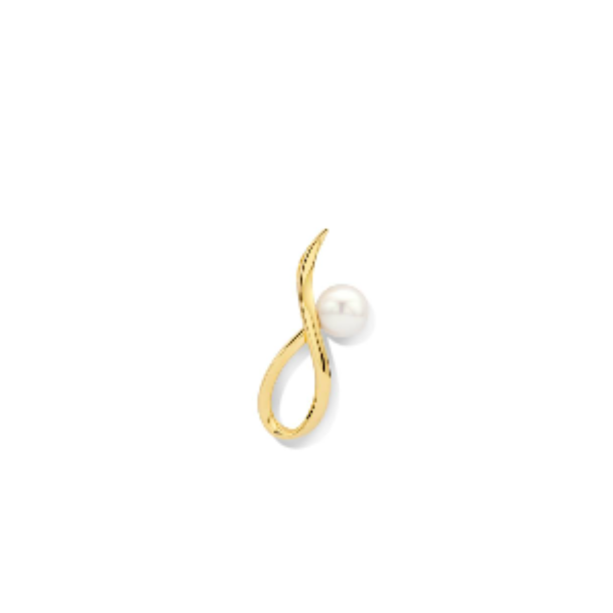Hanger geel goud met parel