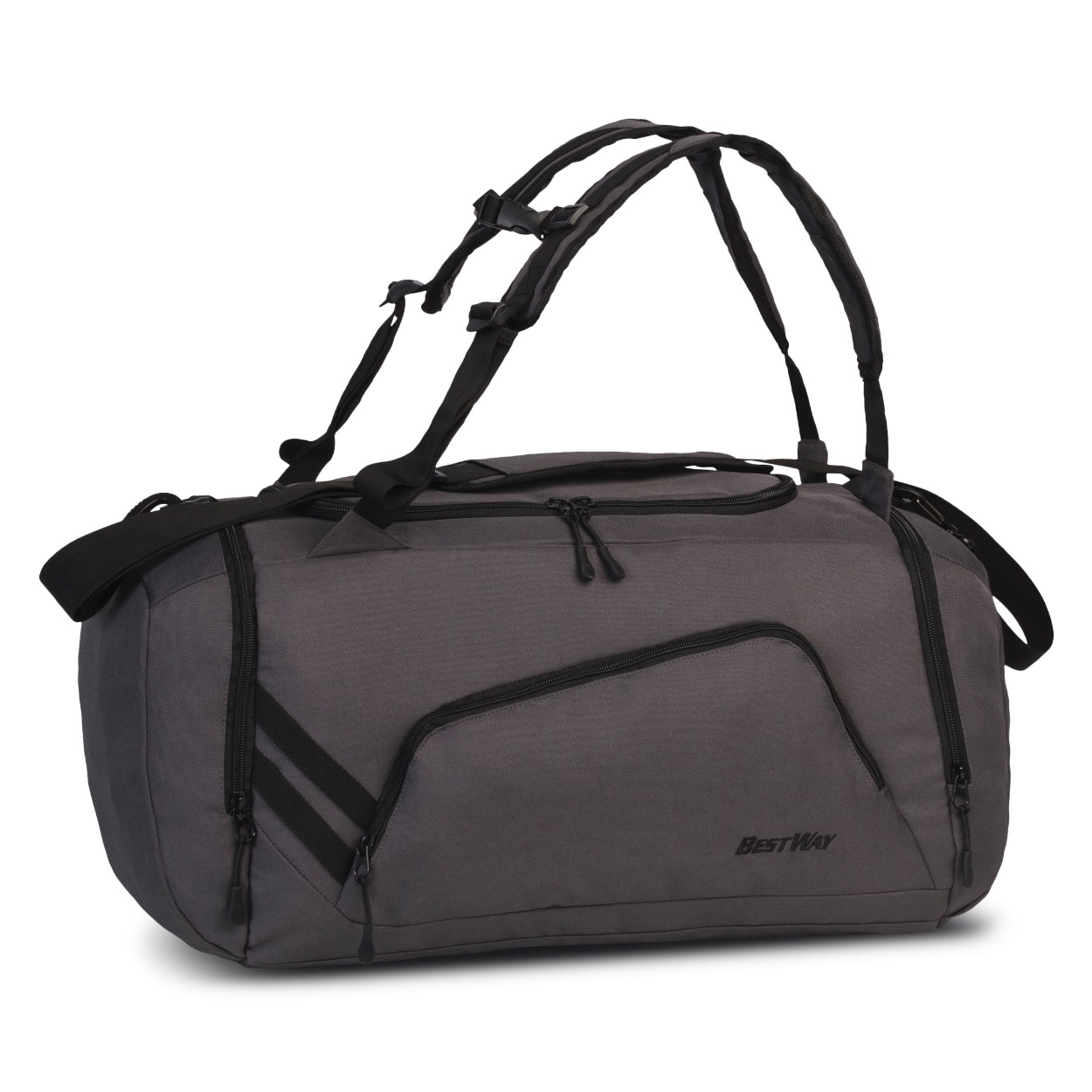 De BestWay sport/tas donkergrijs uni, modelnummer 40312-1700, is een veelzijdige en lichte reisweekendtas met een gewicht van 610 gram. Deze tas valt onder de categorie reisbagageaccessoires en specifiek als reistas. Draag hem comfortabel over de schouder of in de hand voor een gemakkelijke en stijlvolle reiservaring. Perfect voor korte trips!


Reis- sport en rugtas in 1