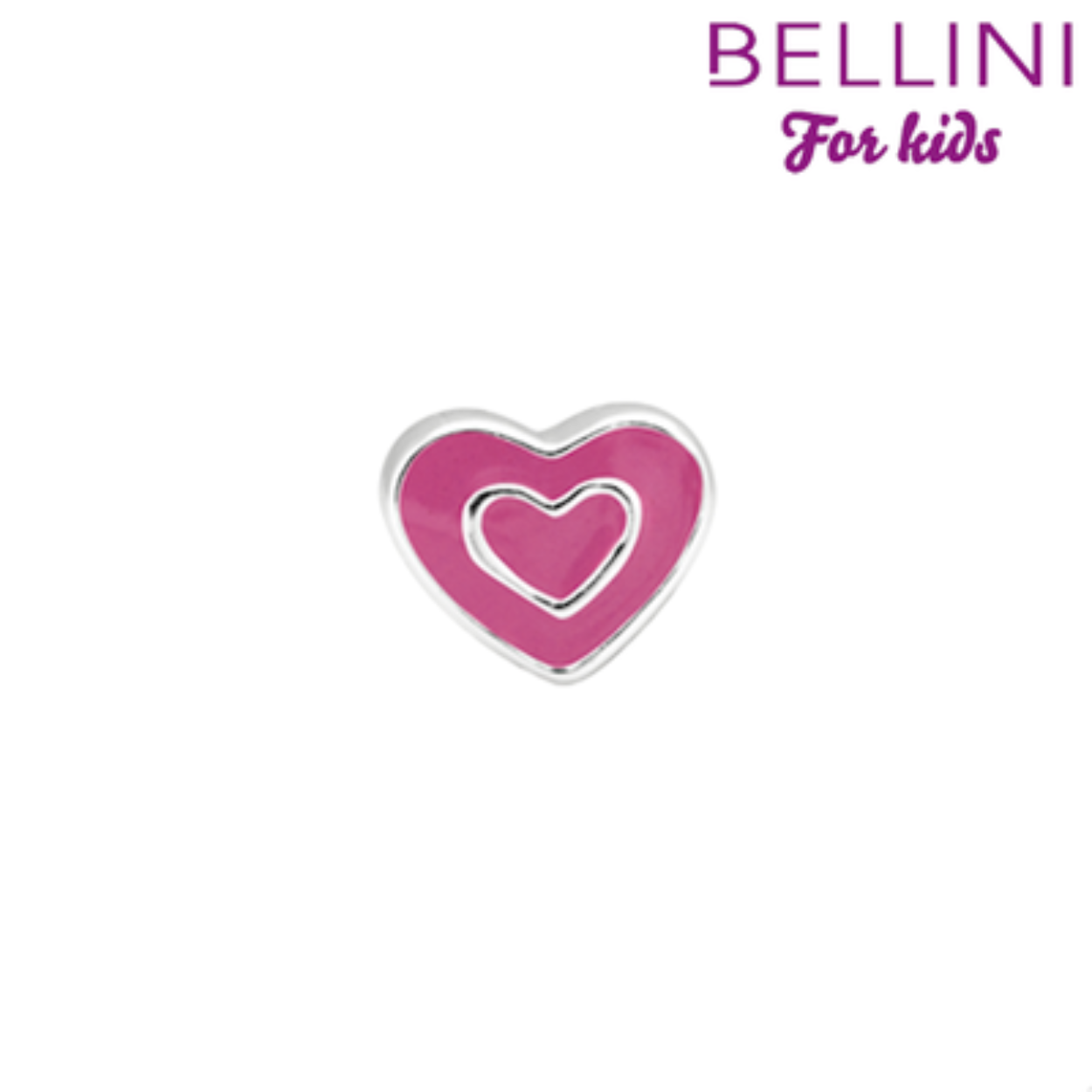 bedel bellini hartje roze emaille