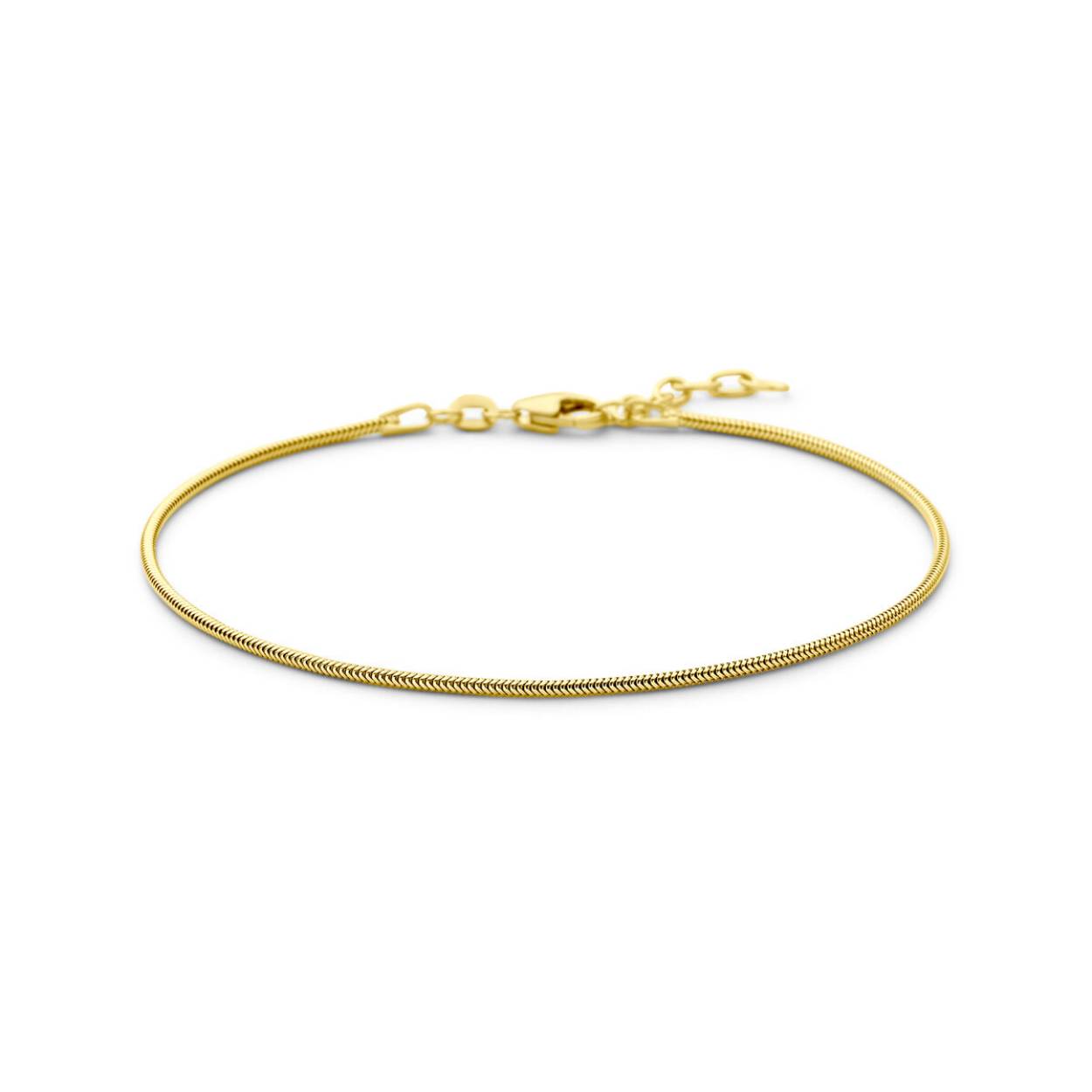 14K gouden armband
lengte; 19+2cm, 1.2mm slag rond 