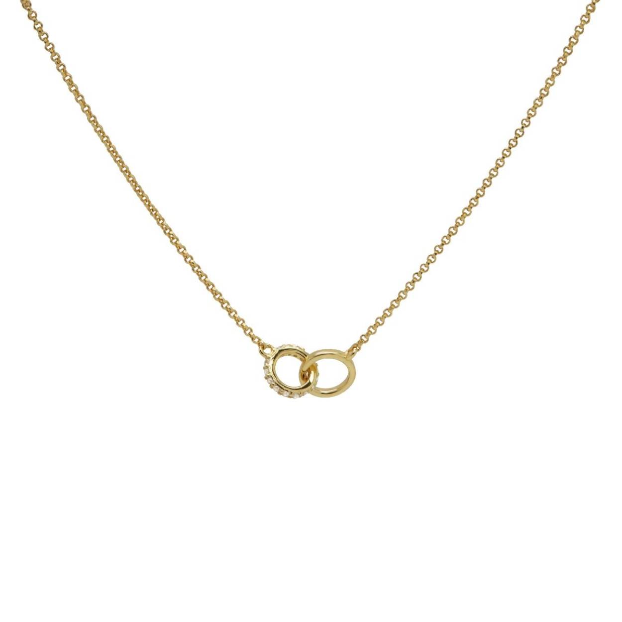 zilveren Karma collier, Jazzy Goldplated