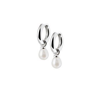 Klapoorringen parel  8 x 6 mm