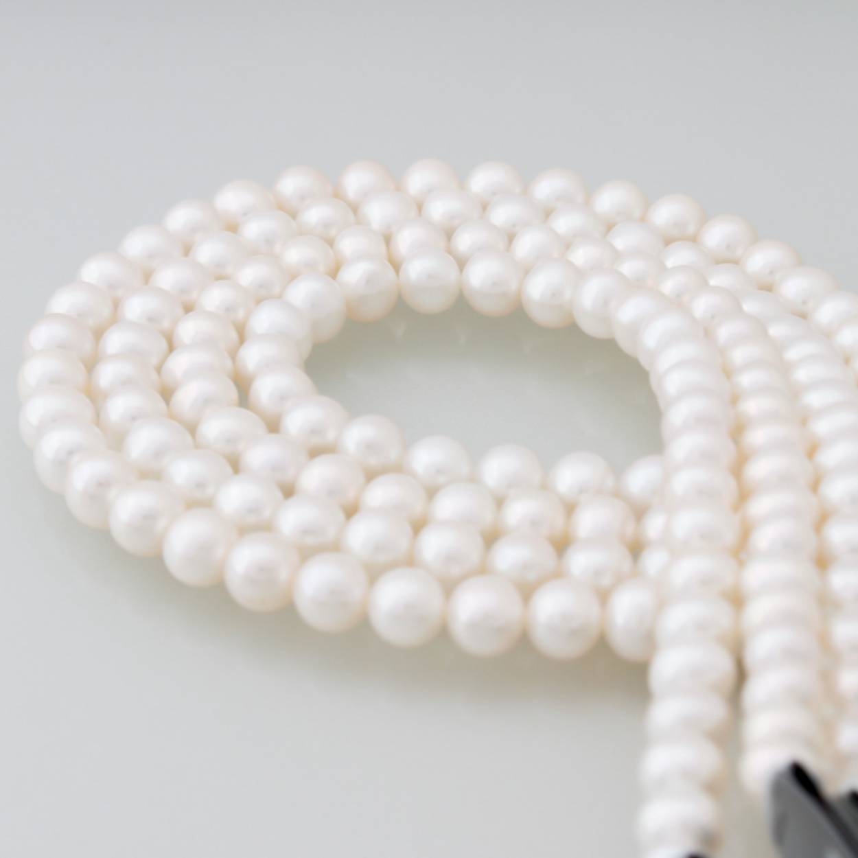 Parelcollier zoetwater 9-9.5 met siersluiting veerring