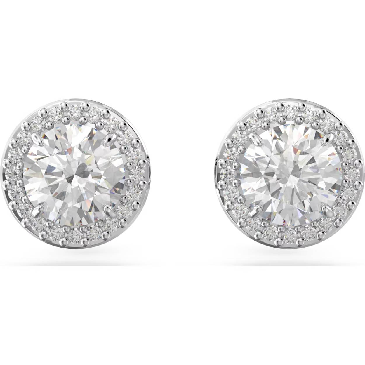Steel de show met deze betoverende oorknopjes uit de Constella-lijn. Dit nonchalante paar bevat heldere stenen die schitteren met de prachtige pavétechniek van Swarovski en is afgewerkt met een zetting met rodium toplaag. Zo maakt u elke dag speciaal.