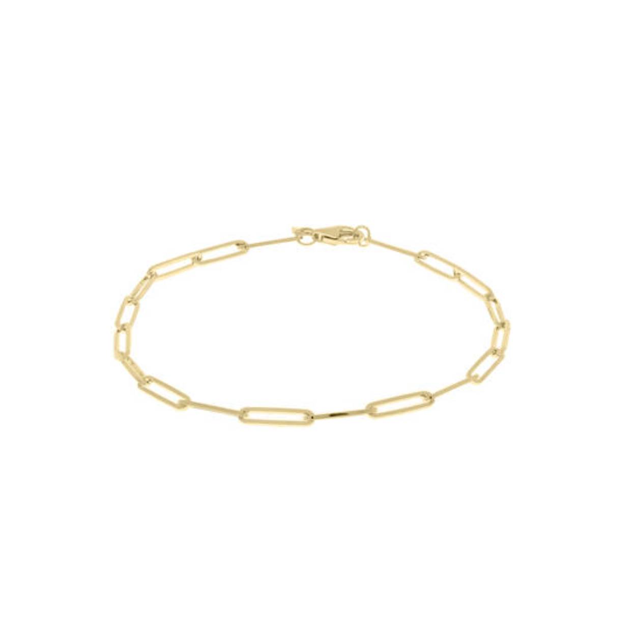 gouden schakelarmband anker massief