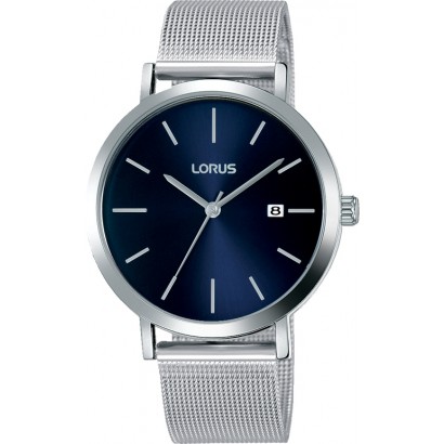 DIT IS EEN LORUS LORUS HERENHORLOGE RH941JX9 HORLOGE. DIT HORLOGE HEEFT EEN DATUM AANDUIDING.
-Lederen horlogeband
-Kast staal
-Wijzerplaat blauw met datumaanduiding
-Quartz uurwerk
-5 ATM waterdicht
-Mineraalglas