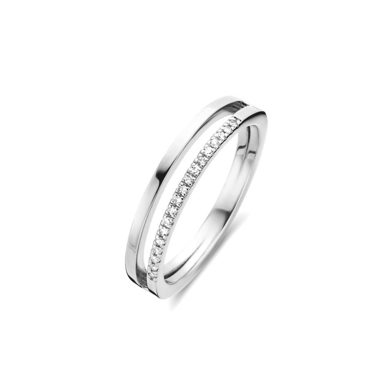 Duo-ring
Verdubbel de schacht , verdubbel het plezier. Perfect voor degenen die het graag op elkaar stapelen, maar niet graag de rekening voor twee betalen.

Stylingtip:  Verzamel meer binnen ons assortiment Endless diamanten ringen en stel je tijdloze diamanten look samen.