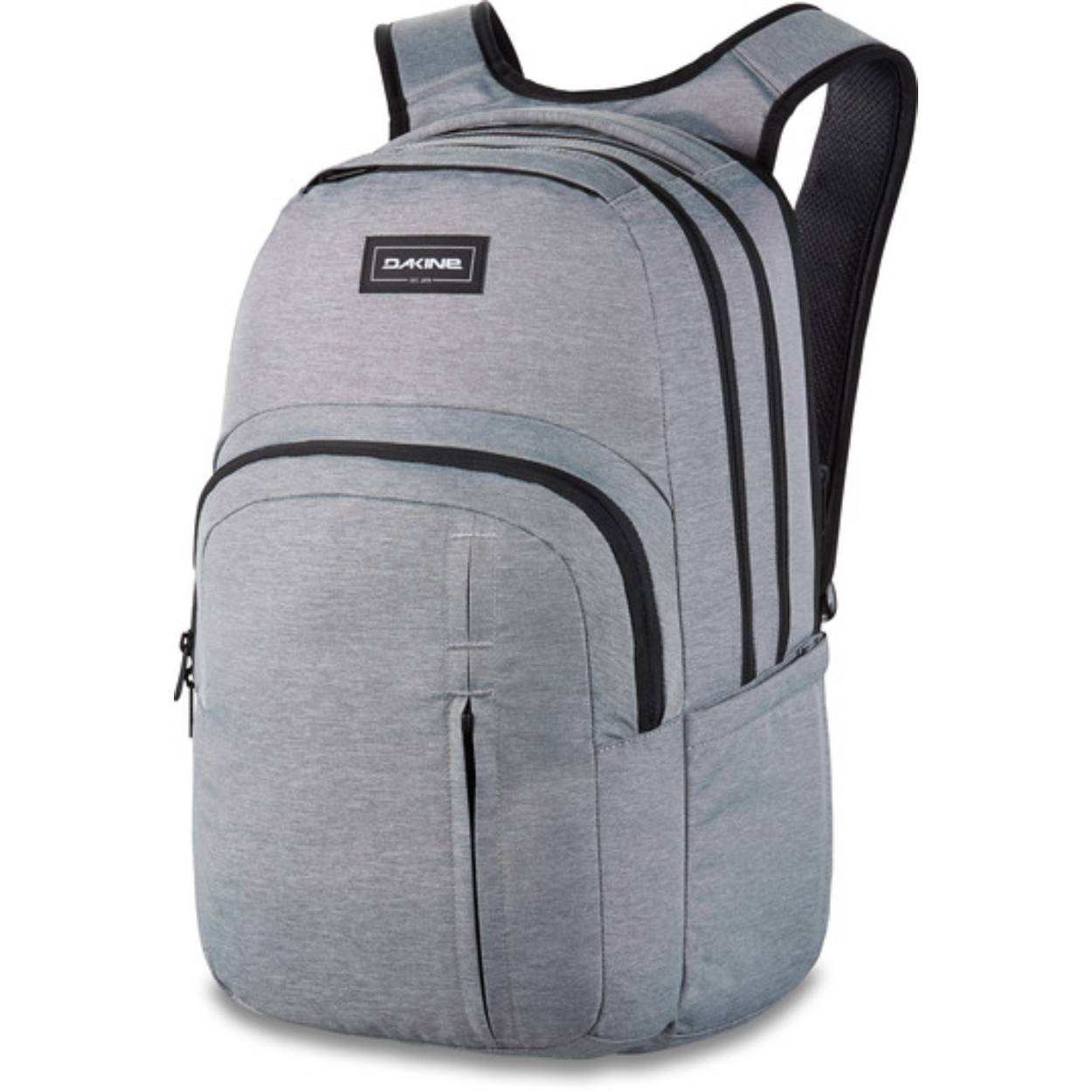 Beschrijving
De Dakine Campus Premium 28L is een ruime rugzak met veel details en is ideaal voor universiteit, school en werk.

De twee hoofdvakken omvatten een speciaal gevoerd laptop vak en een met fleece gevoerd tablet vak. De extra buitenvakken en uitklapbare zijvakken bieden snelle toegang tot waterflessen en kleine voorwerpen. Een speciaal kenmerk van de Campus Premium is het verborgen veiligheidsvak in het achterpaneel. De dagrugzak heeft ook een gevoerd vak voor zonnebrillen en een organizer vak. Dankzij het gewatteerde en ademende ruggedeelte biedt de Campus Premium een hoog draagcomfort. 

Productgegevens
Volume: 28L (1709 cu. inch.)
Afmetingen: 52 x 33 x 19 cm (20,5 x 13 x 7,5'')
Laptopformaat 15'': 45 x 32 cm (17,75'' x 12,5'')
Producteigenschappen
Twee hoofdvakken
Afzonderlijk gevoerd laptop compartiment
Met fleece gevoerd tablet vak
Ergonomische rug- en schouderriemen van schuim
Ademend rugpand en schouderbanden van mesh
Veiligheidszak achteraan
Organizer zak
Met fleece gevoerd zakje voor zonnebril
Elastische, uitvouwbare zijzakken
Voorvak met rits voor snel opbergen
Verstelbare borstriem
Gewatteerde bodem voor een stevige grip
