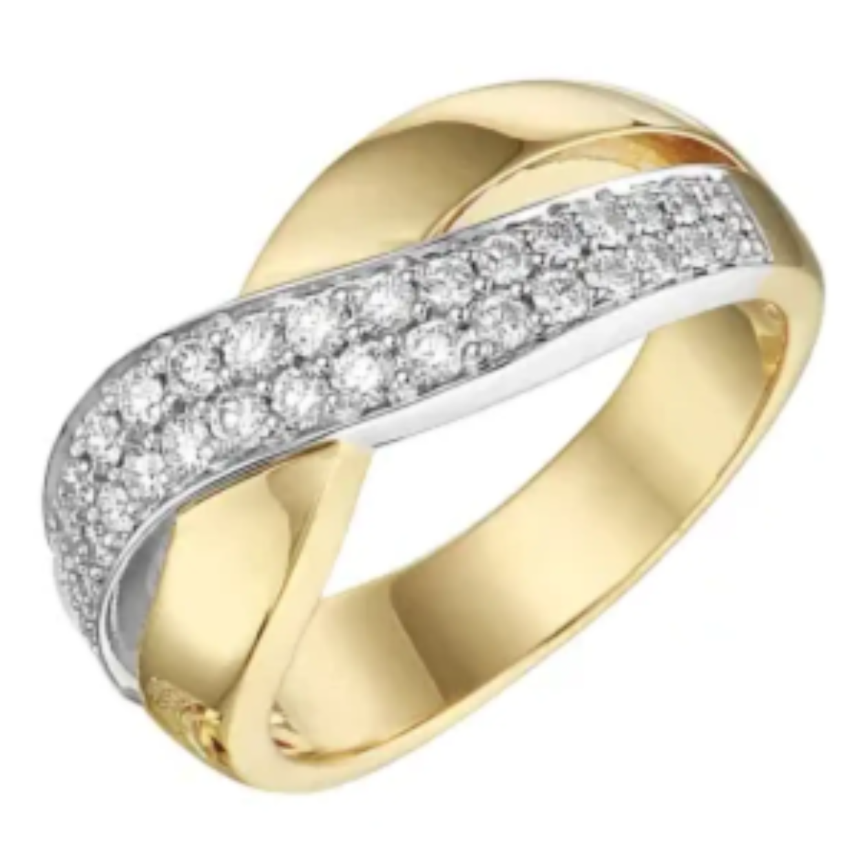Bicolor ring 0.53crt H/SI