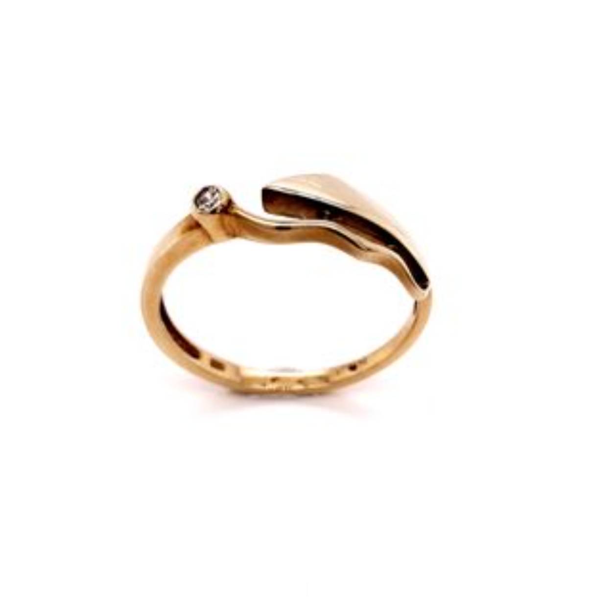 gouden ring met zirconia
