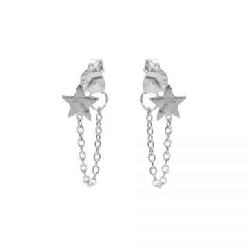 Chain Beaten Star Silver EARSTUDS
(16)