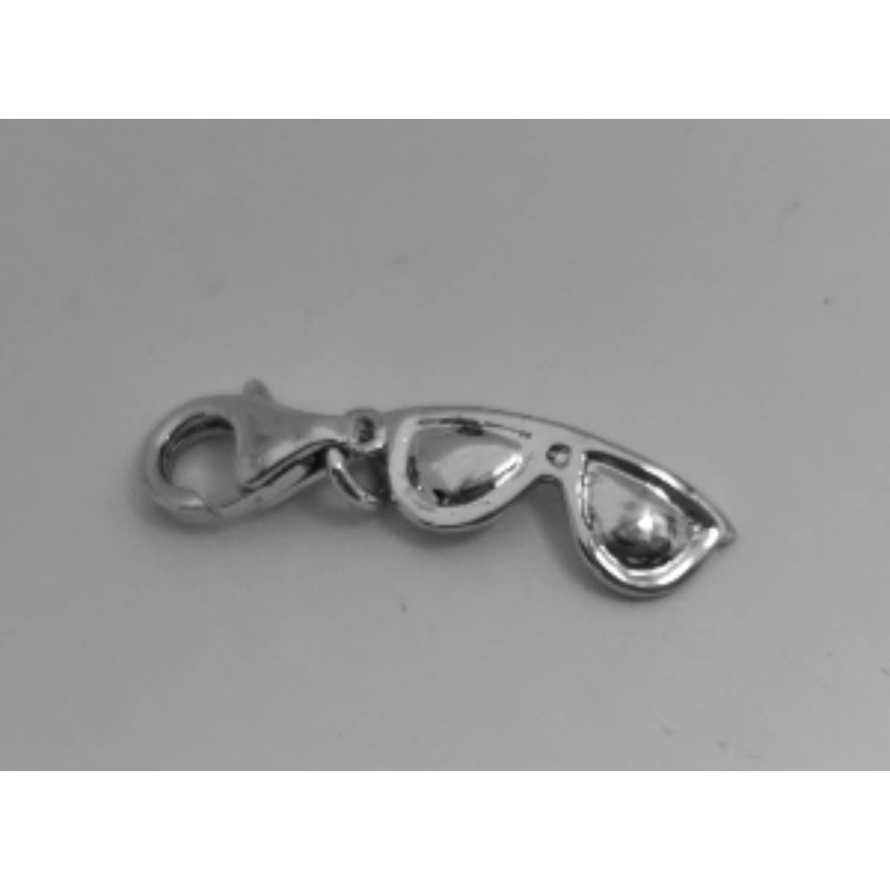 Zilveren hanger/bedel bril 