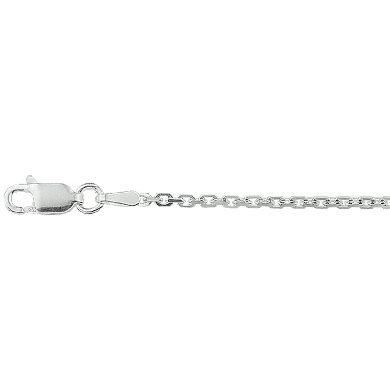 zilver collier anker