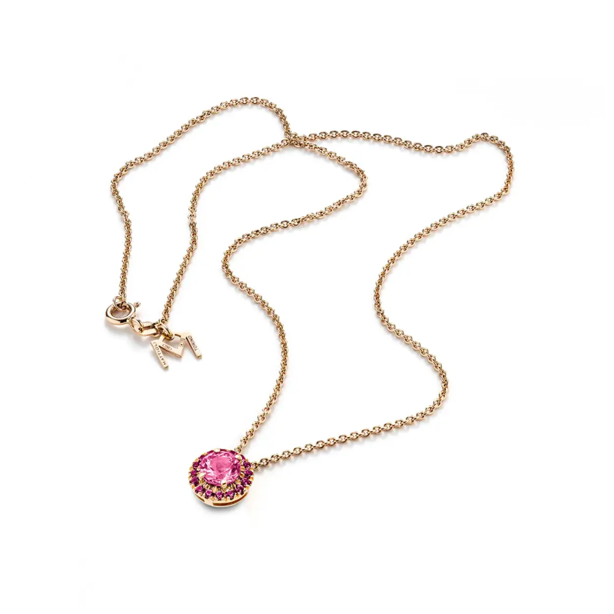  Mattioli Cupido ketting met toermalijn en rhodoliet