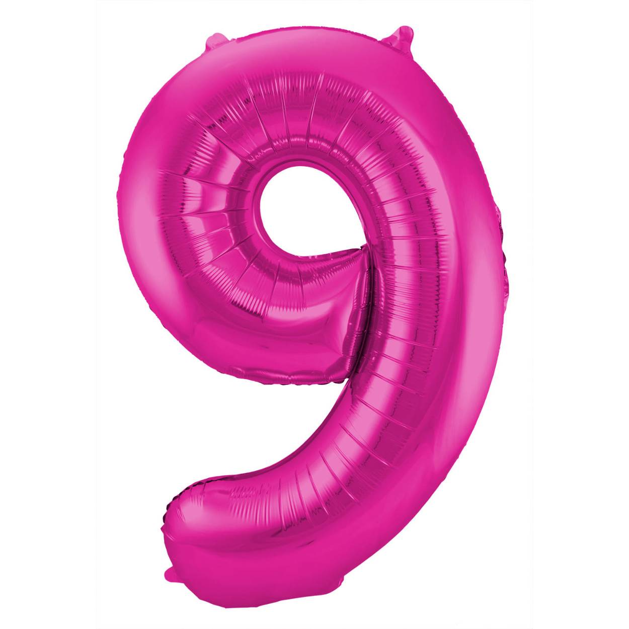 Magenta Cijferballon Cijfer 9 - 86 cm. Inhoud: 1 folieballon. Kleur: Magenta. Bijvoorbeeld te gebruiken tijdens de volgende feestgelegenheid/feestgelegenheden: Verjaardag, Jubileum en Kinderfeestje. Deze folieballon is 34 inch/86 cm. Het artikel is gemaakt van folie.