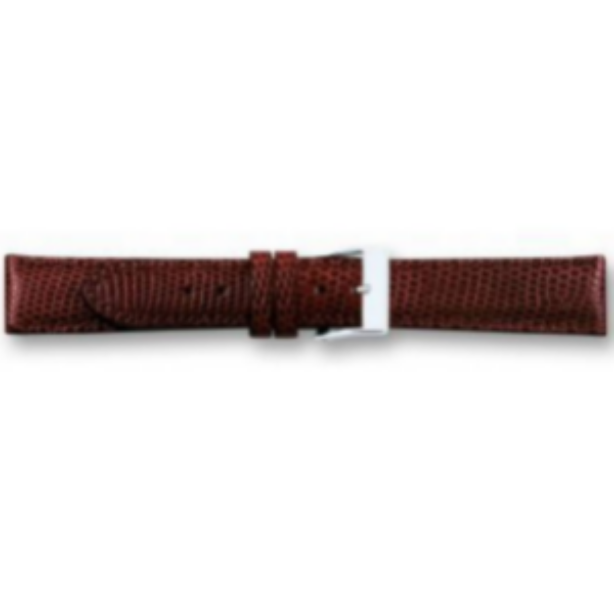 Horlogeband echt hagedissenleer bruin 14mm
