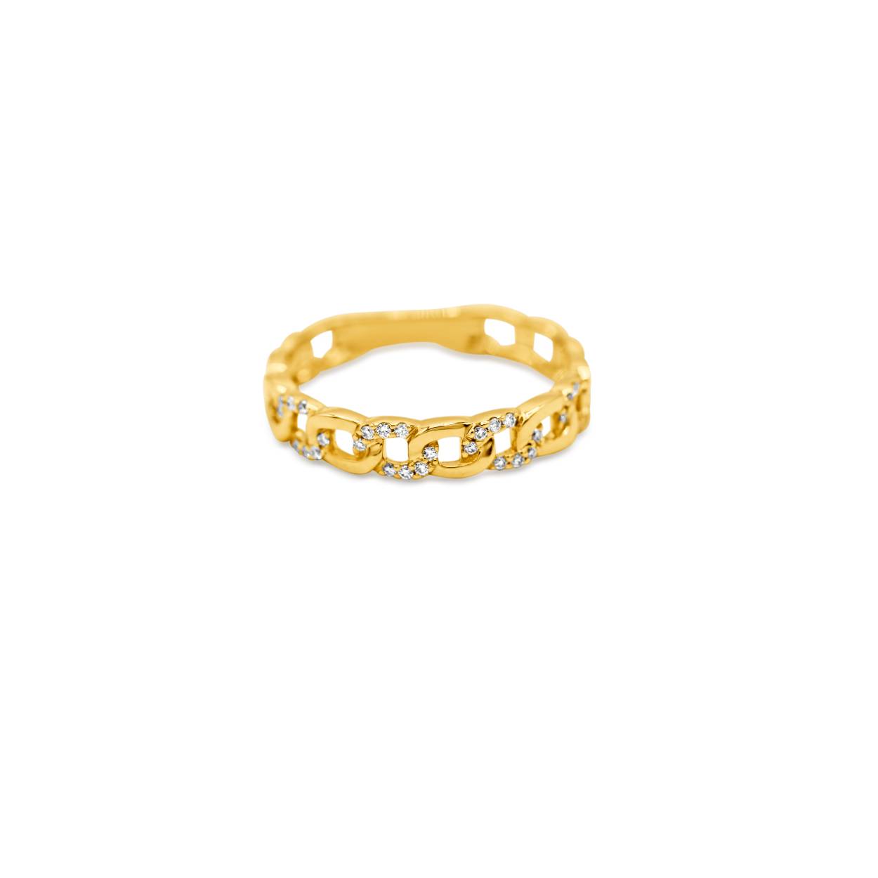 Ring GG 18 kt 0.15ct brilj