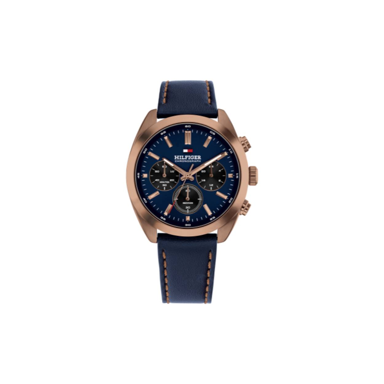 Heren horloge Tommy hilfiger 1710721 met lederen band