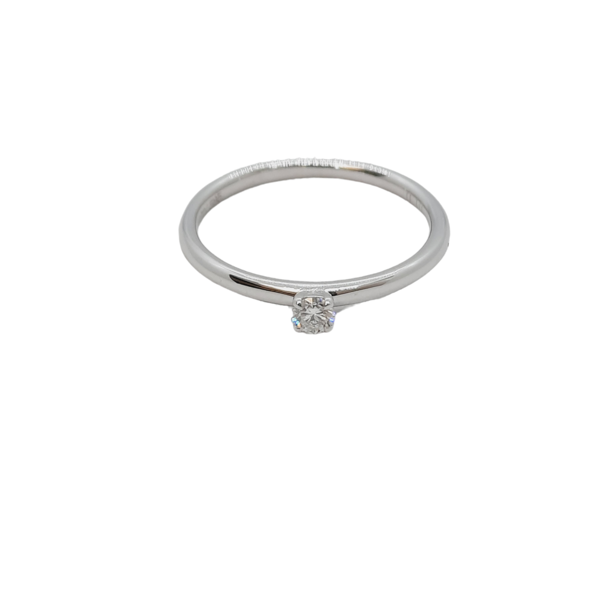 diamant ring0.10 f si14kt