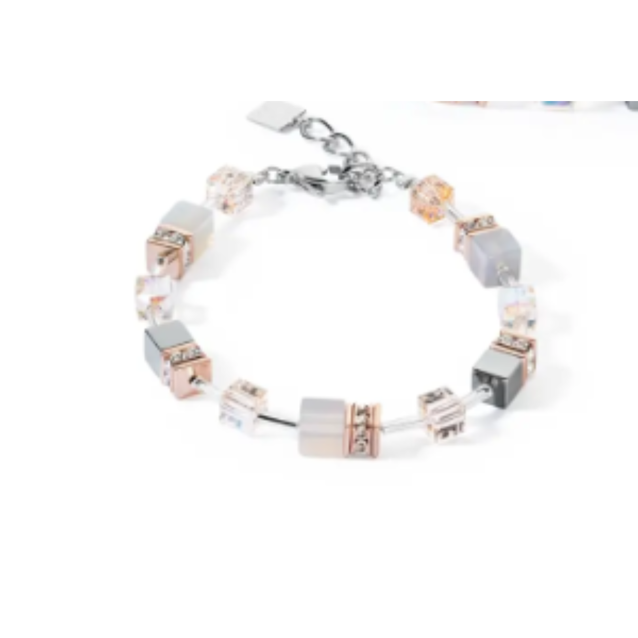 GeoCUBE armband iconic precious rose-gold peach 