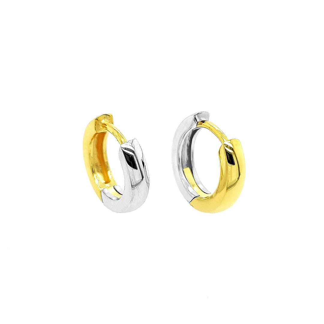 Deze oorringen zijn ontzettend leuk! Iedere oorring heeft een witgouden en geel gouden zijde, dit is erg handig, want nu kan je ze makkelijk matchen met je hele outfit (want soms past witgoud beter en soms past geelgoud beter).