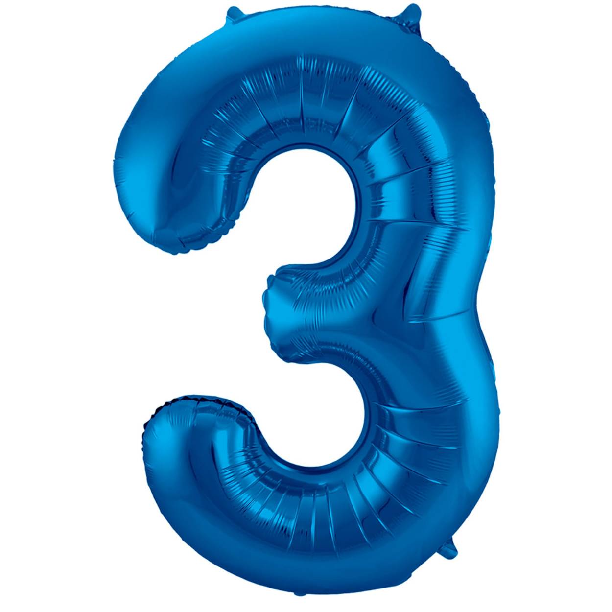 Blauwe Folieballon Cijfer 3 - 86cm. Inhoud: 1 folieballon. Kleur: Blauw. Bijvoorbeeld te gebruiken tijdens de volgende feestgelegenheid/feestgelegenheden: Verjaardag, Jubileum en Kinderfeestje. Deze folieballon is 34 inch/86 cm. Het artikel is gemaakt van folie.