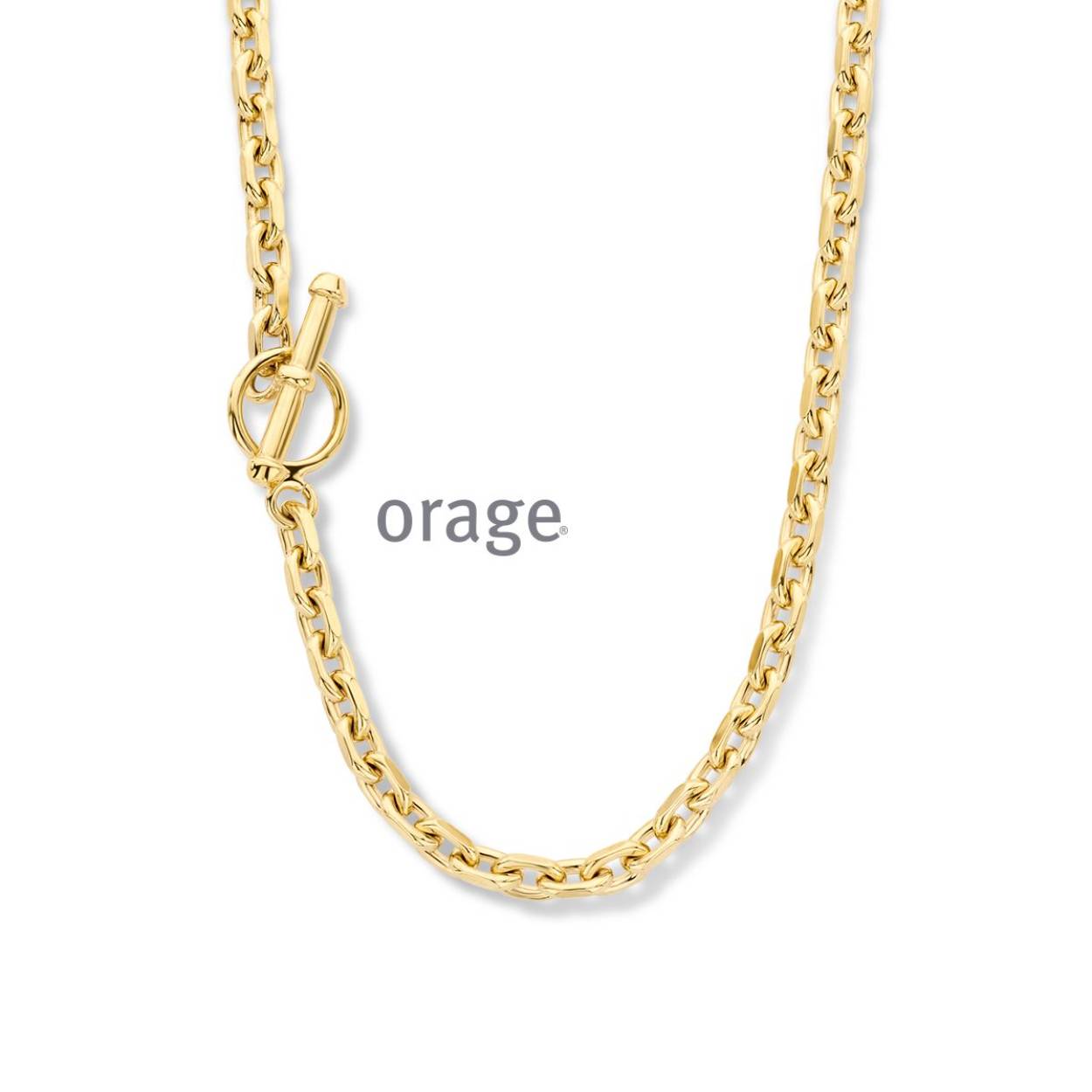 Juwelen Orage collier verguld met open sluiting 45cm