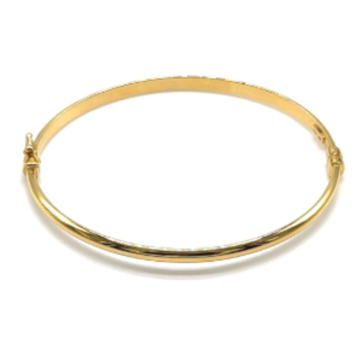 14k gouden slavenarmband bangle. ca 4.85 gram. 3.2mm breed/ 60 mm. 