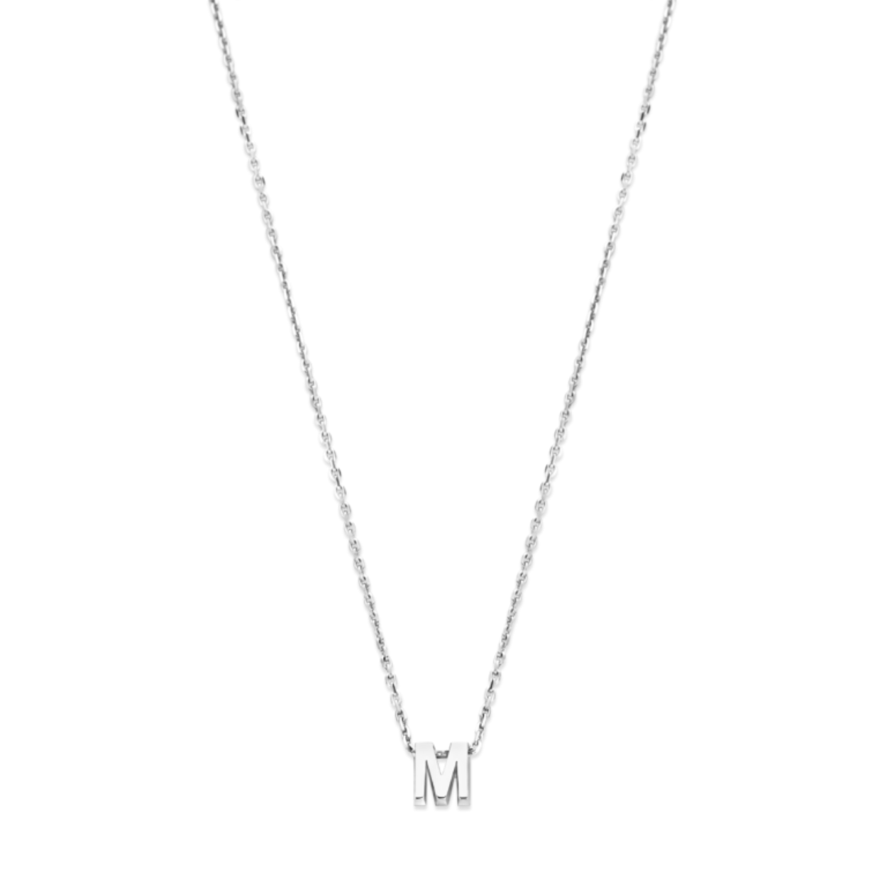 Minioro zilveren ketting met letter D