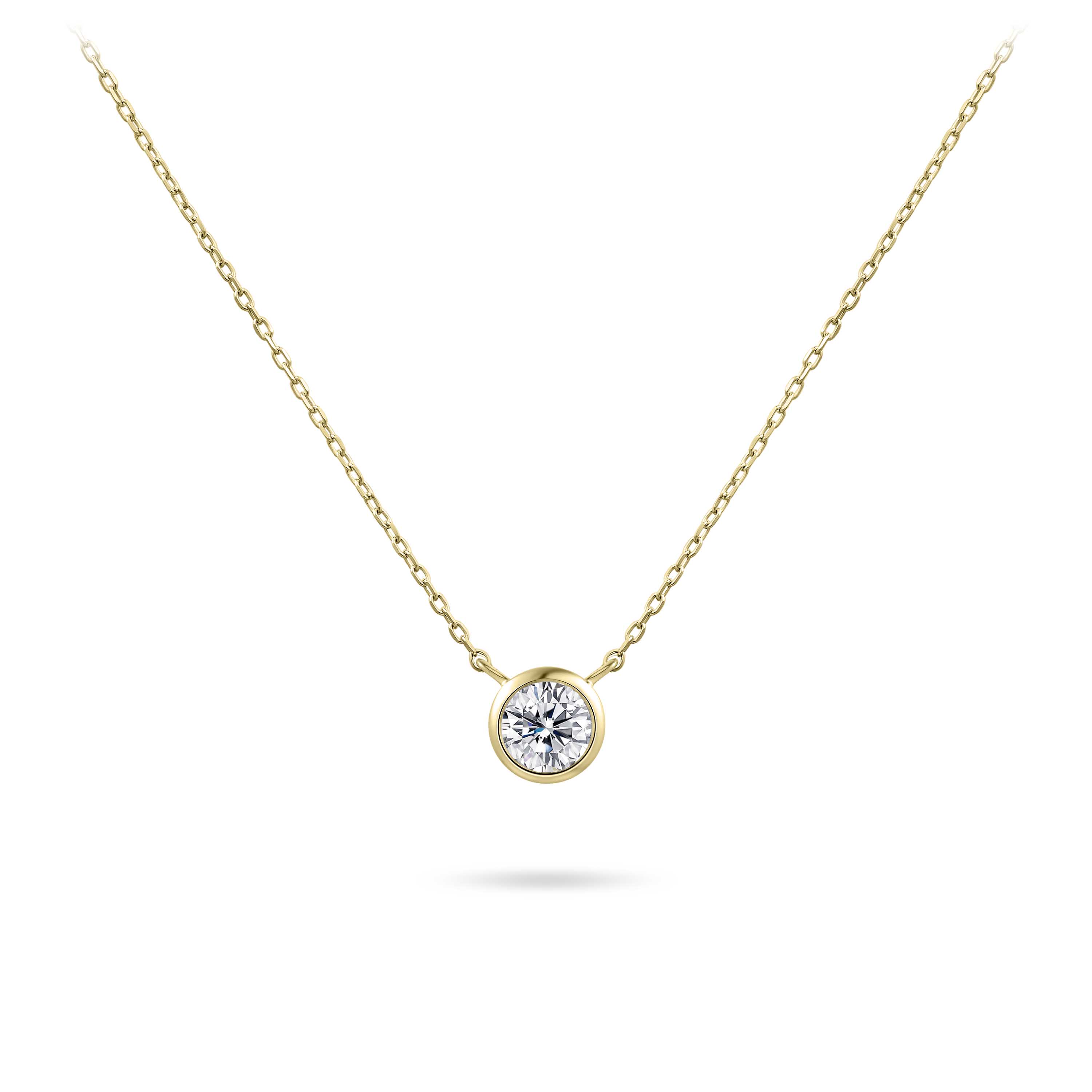 Gisser Jewels collier goud met zirkonia 