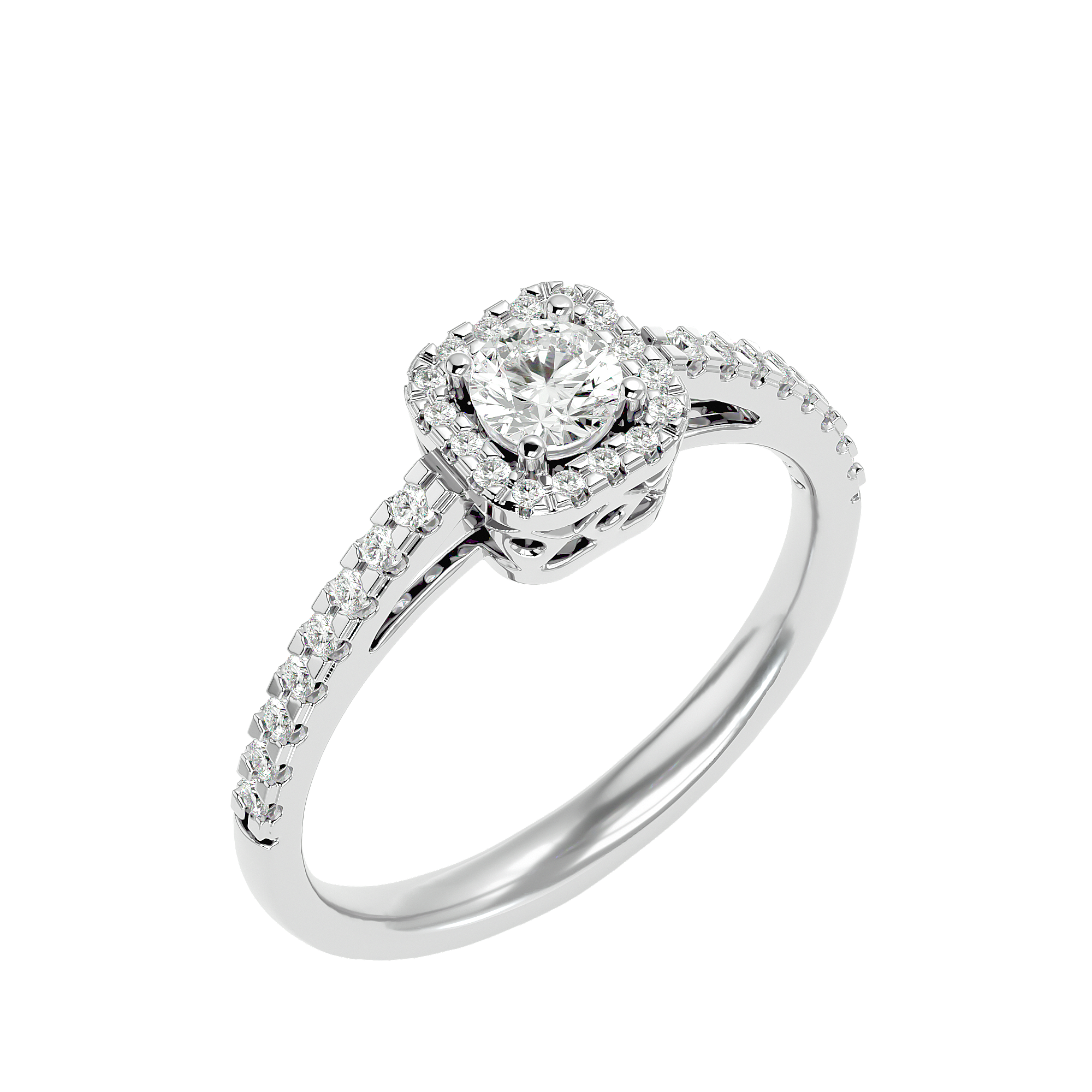 BAGUE OR BLANC SOLITAIRE DIAMANTS 0.66GHSI
PIERRE CENTRE: 0,33cts