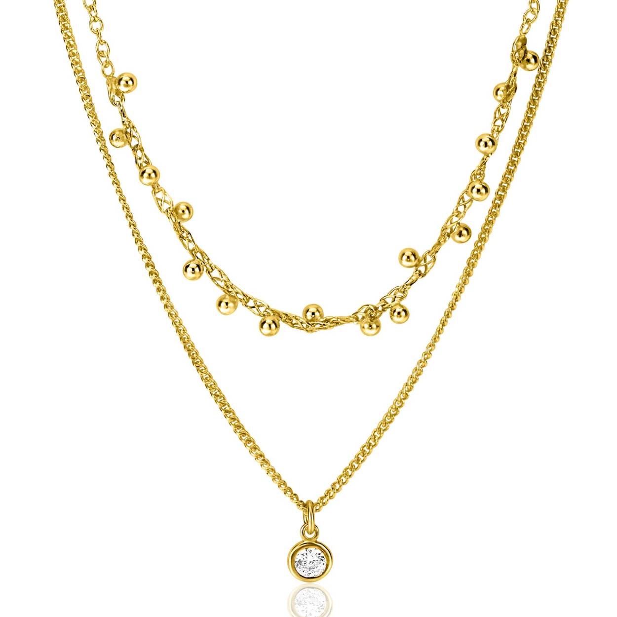 ZIC2520Y ZINZI COLLIER 2 X LAAGS