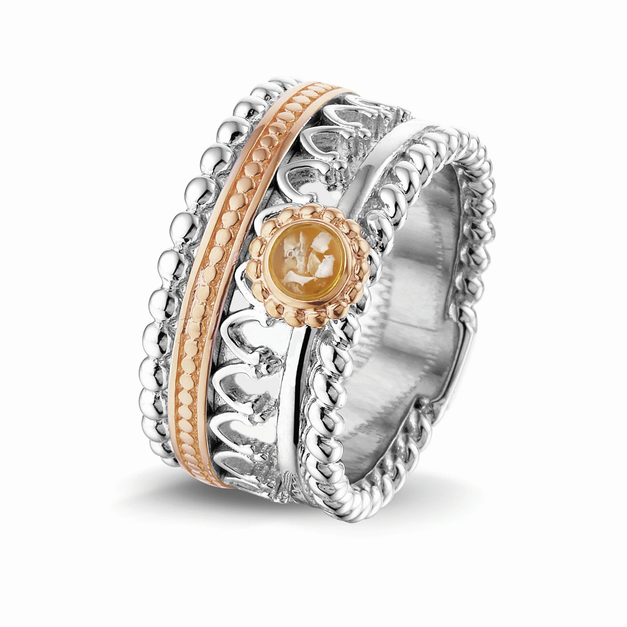 See You Royals ring 11mm Zilver met Rose goud