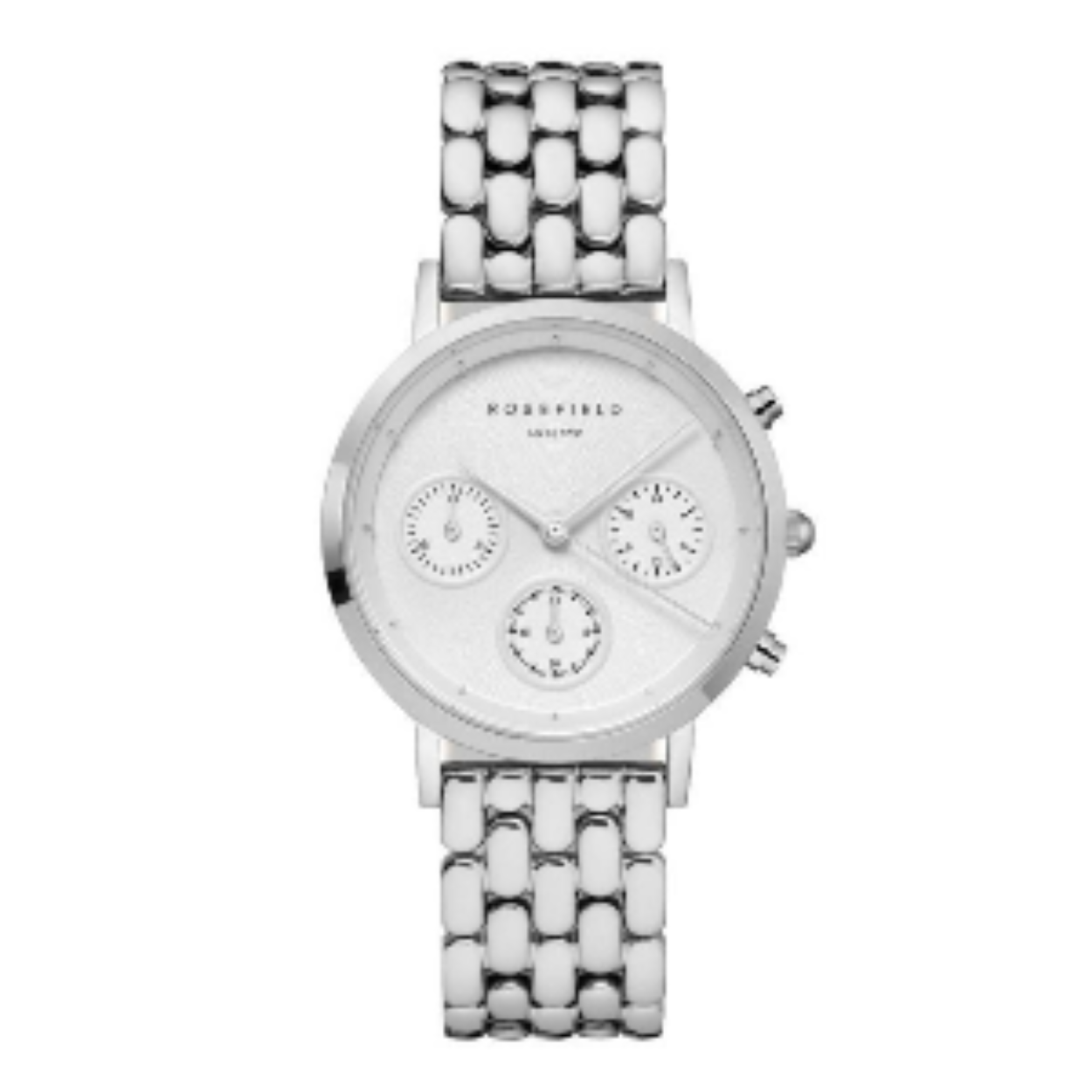 ROSEFIELD GABBY WHITE SILVER HORLOGE NWG-N92