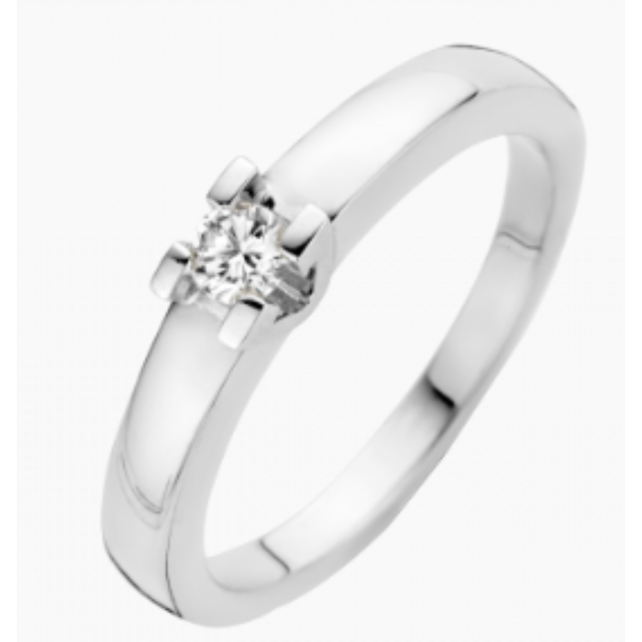 Briljant ring man made briljant goud Volonta 1x0.15ct H/Si MM