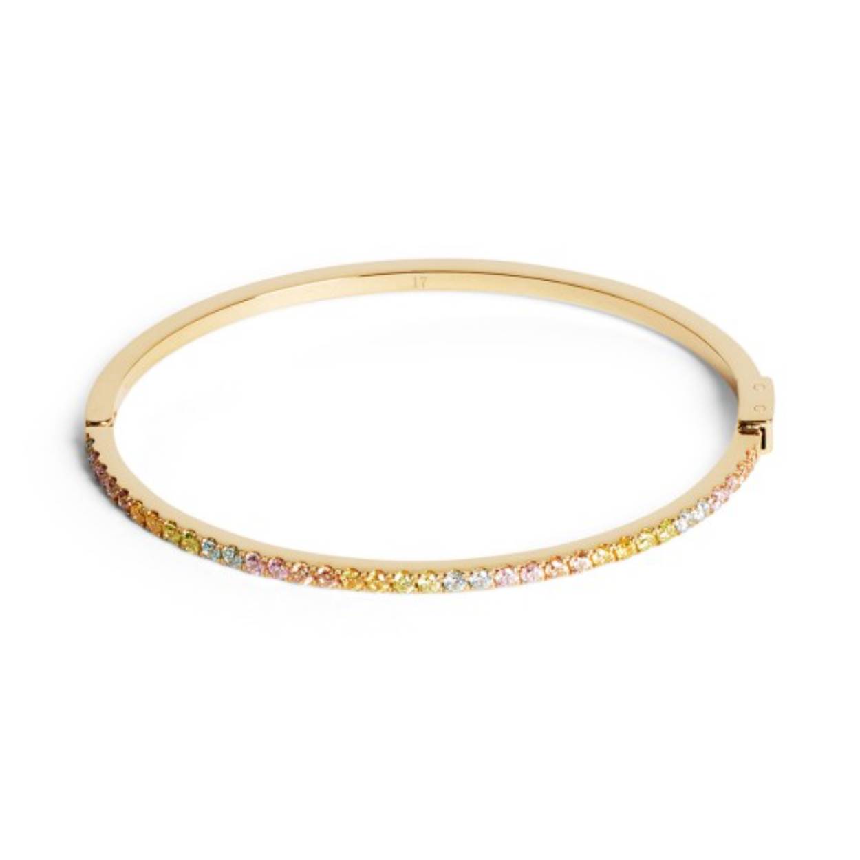 The Coeur De Lion Multicolour Gold Bangle 0146/32-1590 is a striking piece designed for her. This bangle features a base crafted from fine yellow gold tone plated stainless steel, offering both elegance and durability. Each piece is carefully manufactured to reflect quality and sophistication.