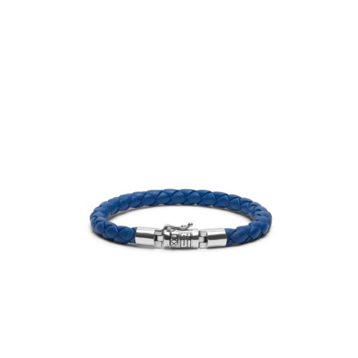 Round Leather Blue