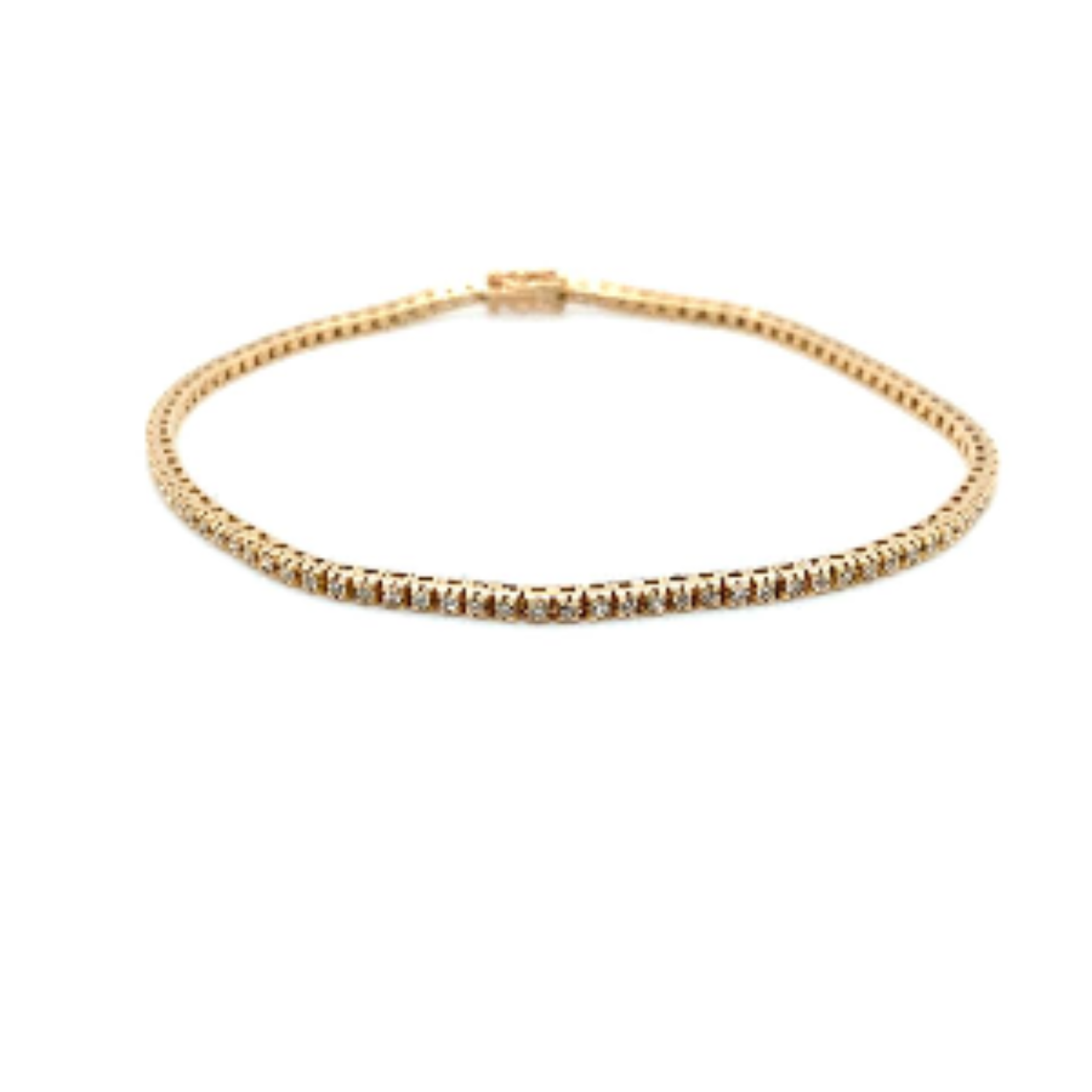18 krt rose gouden tennis armband met 0.63ct briljant