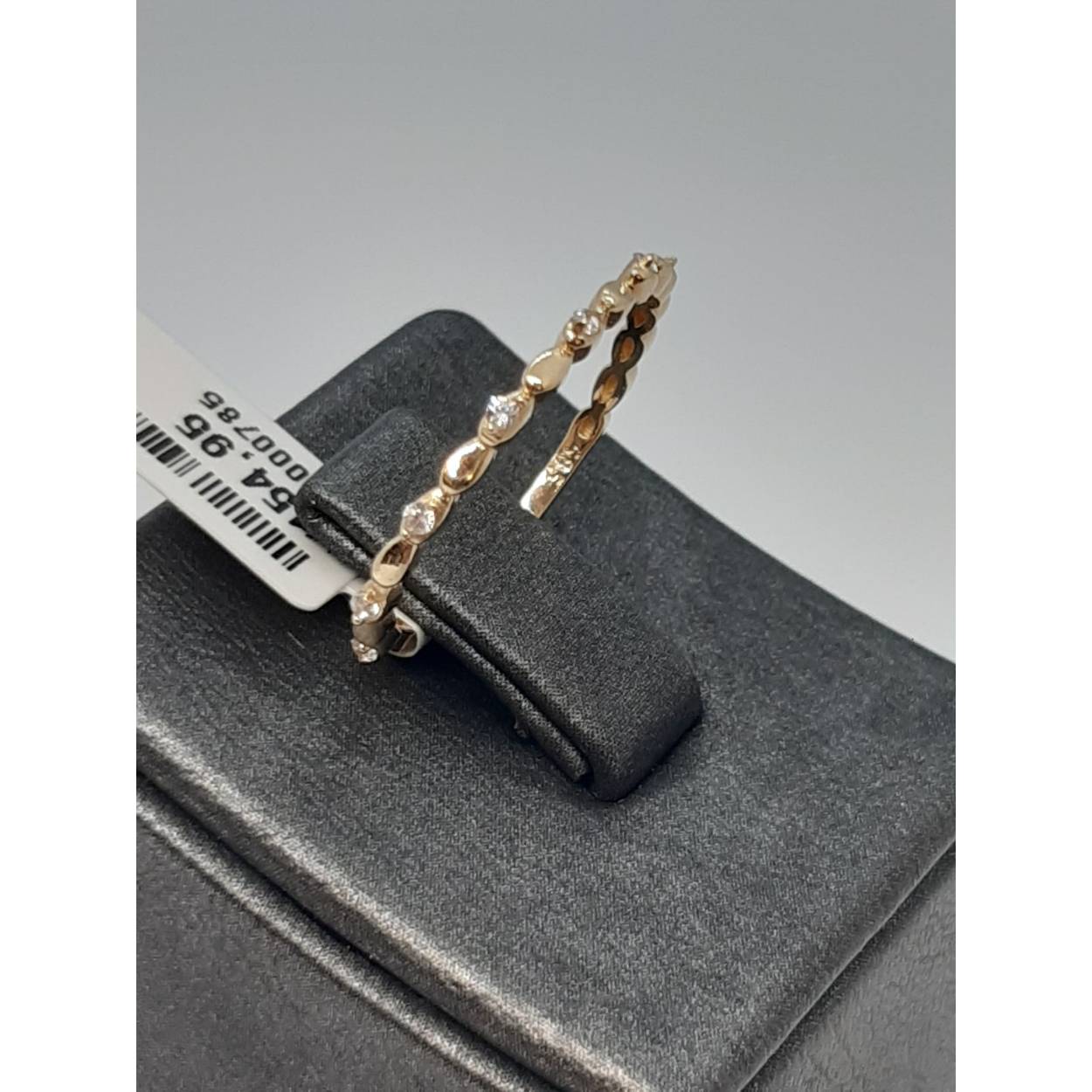 gouden ring met stenen14k 