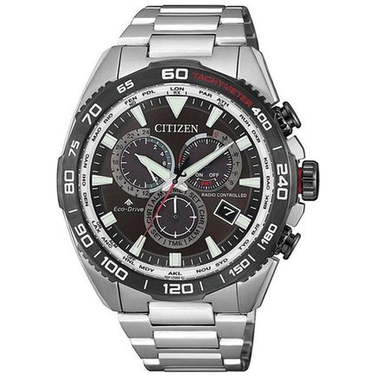 De CITIZEN HORLOGE HEREN CB5036-87X is een stijlvolle polshorloge met een kast- en bandmateriaal van roestvrij staal. Het beschikt over een antiallergisch ontwerp, saffierglas, een chronograaf multiwijzerplaat en is waterdicht tot 20 bar. Met zilverkleurige kast en band en een zwarte wijzerplaat is het perfect voor zowel formele als informele gelegenheden. Draag hem bij elke outfit!
