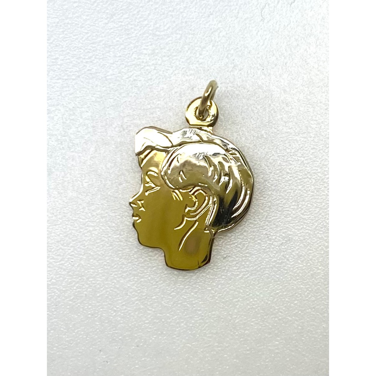 Gouden kinderkopje bicolor 14 mm